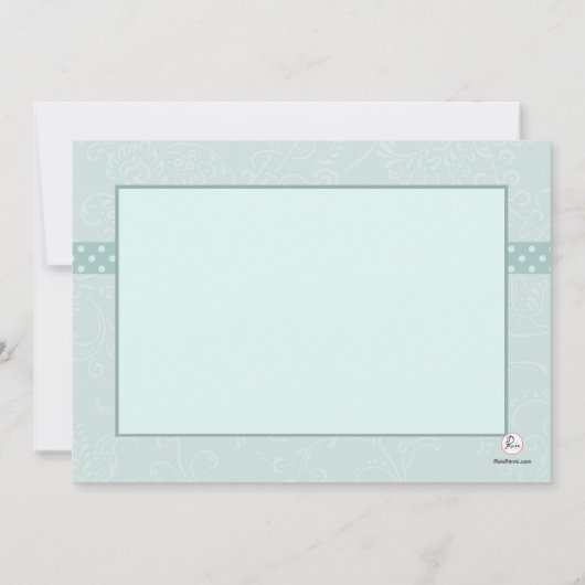 Revered Paisley Religieuze Uitnodiging (Achterkant)