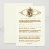 Reverence for Our Lord op Wedding Mass Guidelines Aankondiging (Voorkant / Achterkant)