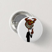 Reverend Beelzebub Ronde Button 3,2 Cm (Voorkant /achterkant)