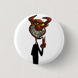 Reverend Beelzebub Ronde Button 3,2 Cm