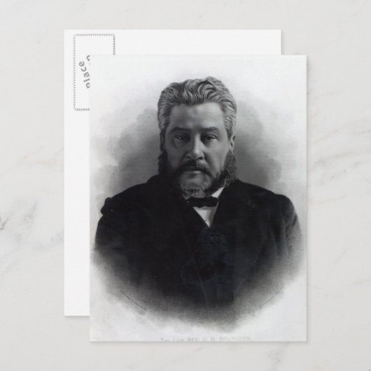 Reverend Charles Haddon Spurgeon Briefkaart (Voorkant / Achterkant)