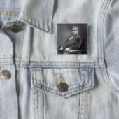 Reverend Charles Haddon Spurgeon Vierkante Button 5,1 Cm (In situ)