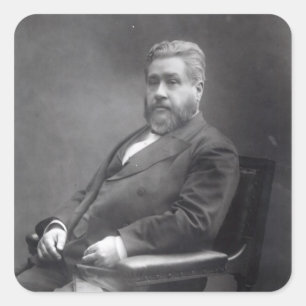 Reverend Charles Haddon Spurgeon Vierkante Sticker