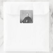 Reverend Hugh Stowell, gegraveerd door D. J. Pound Vierkante Sticker (Tas)