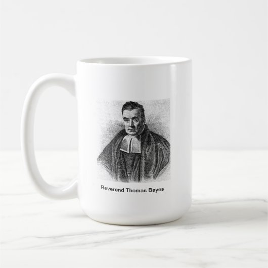 Reverend Thomas Bayes Coffee Mok (Links)