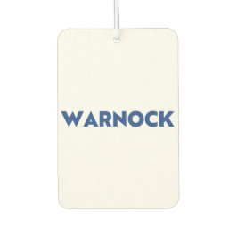 Reverend Warnock Georgia Senaat, blauw wit Luchtverfrisser