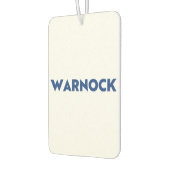 Reverend Warnock Georgia Senaat, blauw wit Luchtverfrisser (Links)