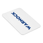 Reverend Warnock Georgia Senaat, blauw wit Magneet (Rechterzijde)