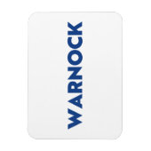 Reverend Warnock Georgia Senaat, blauw wit Magneet (Verticaal)