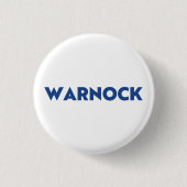 Reverend Warnock Georgia Senaat, blauw wit Ronde Button 3,2 Cm (Voorkant)
