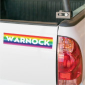 Reverend Warnock Georgia Senate rainbow pride Bumpersticker (Op Truck)
