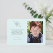 Reverent Cross Religieuze Foto Hartelijk dank Bedankkaart (Staand voorkant)