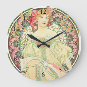 Reverie Champagne Advertisement Alphonse Mucha Grote Klok