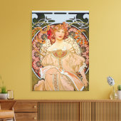 Reverie door Alphonse Mucha Canvas Afdruk (Insitu (Woonkamer))