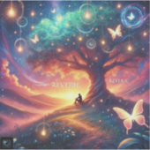 "Reverie" dromerige kunst sticker (Voorkant)