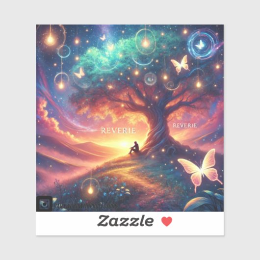 "Reverie" dromerige kunst sticker (Vel)