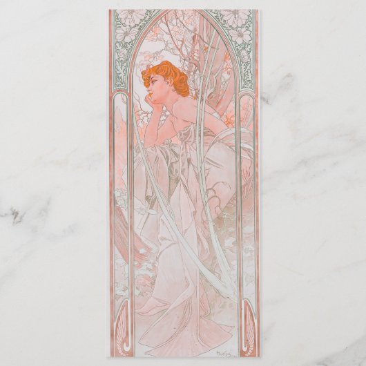 Reverie du Soir (1899) Bladwijzer Menu (Achterkant)