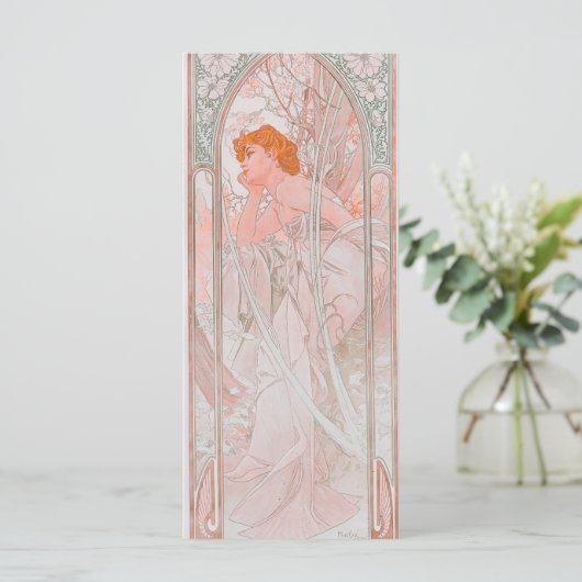 Reverie du Soir (1899) Bladwijzer Menu (Staand voorkant)