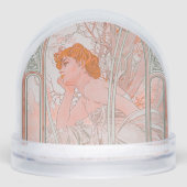 Reverie du Soir (1899) by Alphonse Mucha  Sneeuwbol (Voorkant)