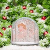 Reverie du Soir (1899) by Alphonse Mucha  Sneeuwbol (Kerstmis)