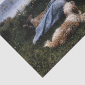 Reverie van Daniel Ridgway Knight Tissuepapier (Detail)