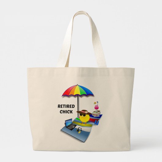 Revermoeid Chick Grote Tote Bag (Achterkant)