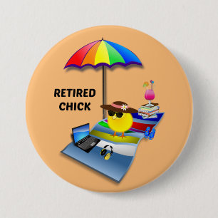 Revermoeid Chick Ronde Button 7,6 Cm