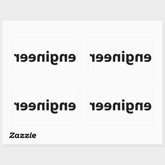 Reverse Engineer Rechthoekige Sticker (Vel)