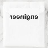 Reverse Engineer Rechthoekige Sticker (Tas)