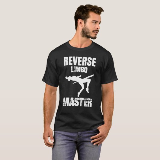 Reverse Limbo Master  Pole Vault T-shirt (Voorkant volledig)