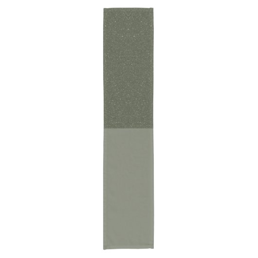 Reverse Noise Moss Green Table Runner – Aangepast Korte Tafelloper (Voorkant)