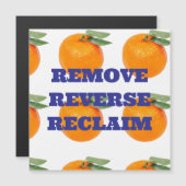 REVERSE RECLAIM MAGNEET VERWIJDEREN MAGNETISCHE UITNODIGING (Voorkant / Achterkant)