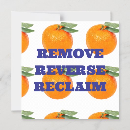 REVERSE RECLAIM MAGNEET VERWIJDEREN MAGNETISCHE UITNODIGING (Voorkant)