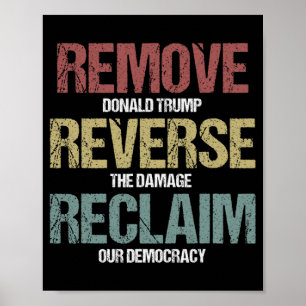Reverse Reclaim Protest verwijderen Poster