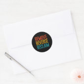Reverse Reclaim Protest verwijderen Ronde Sticker (Envelop)