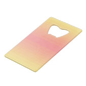 Reverse Sun Shimmer Creditkaart Flessenopener (Voorkant Gekanteld)