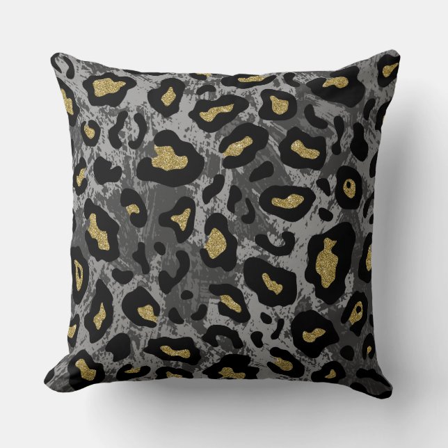 Reversibele Ani mal Print Designer Pillow Kussen (Voorkant)