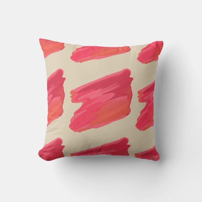 Reversibele kleur van staal van verf PIllow Kussen (Voorkant)