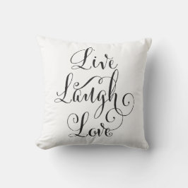 Reversibele Live, Laugh, Love Pillow Kussen