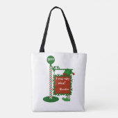 Reversibele Naughty naar Nice All-in-Print Canvas  Tote Bag (Achterkant)