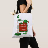 Reversibele Naughty naar Nice All-in-Print Canvas  Tote Bag (Dichtbij)