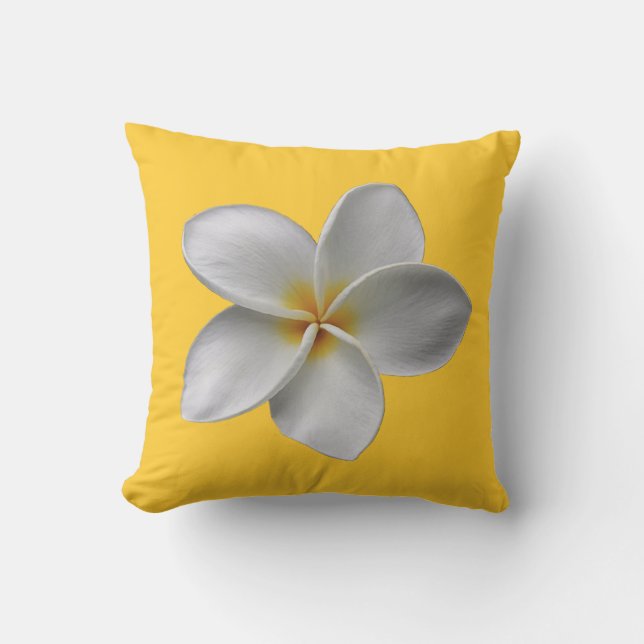 Reversibele Plumeria Pillow Kussen (Voorkant)