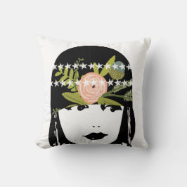 Reversibele Roaring 20-inch Flapper Girl Kussen