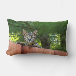 Reversibele Serval Savannah Cats op een Pillow Kussen