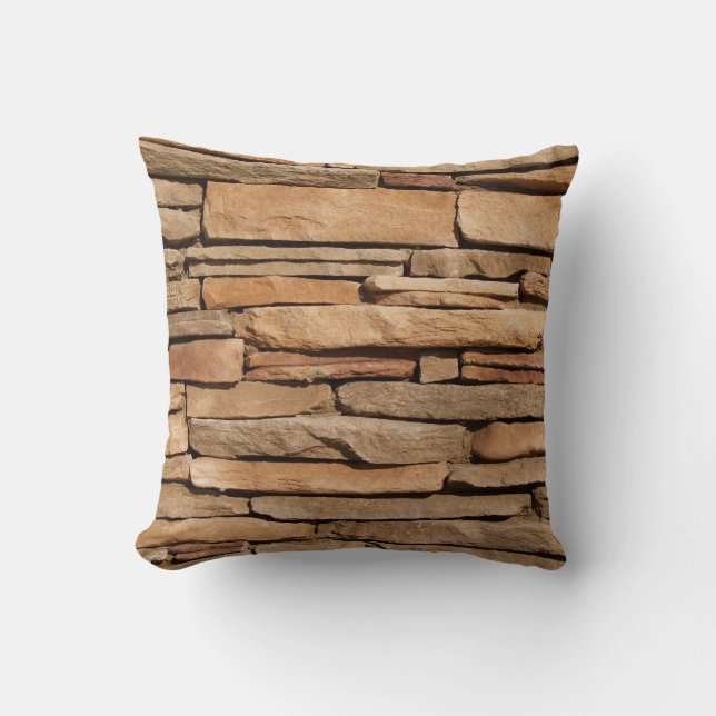 Reversibele Tan Stones Pillow Kussen (Voorkant)