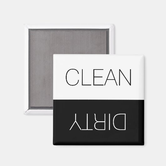 Reversibele vaatwasmachine voor schone wasmachine, magneet (Voorkant / Achterkant)