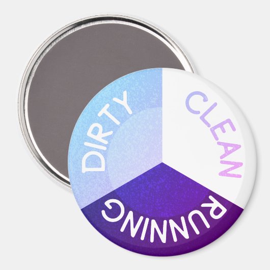 Reversibele vuilniswasmachine Clean Dirty Magnet (Voorkant / Achterkant)