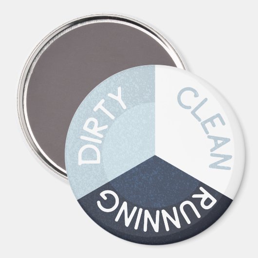 Reversibele vuilniswasmachine marine Blue Clean Di Magneet (Voorkant / Achterkant)