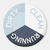 Reversibele vuilniswasmachine marine Blue Clean Di Magneet (Voorkant)