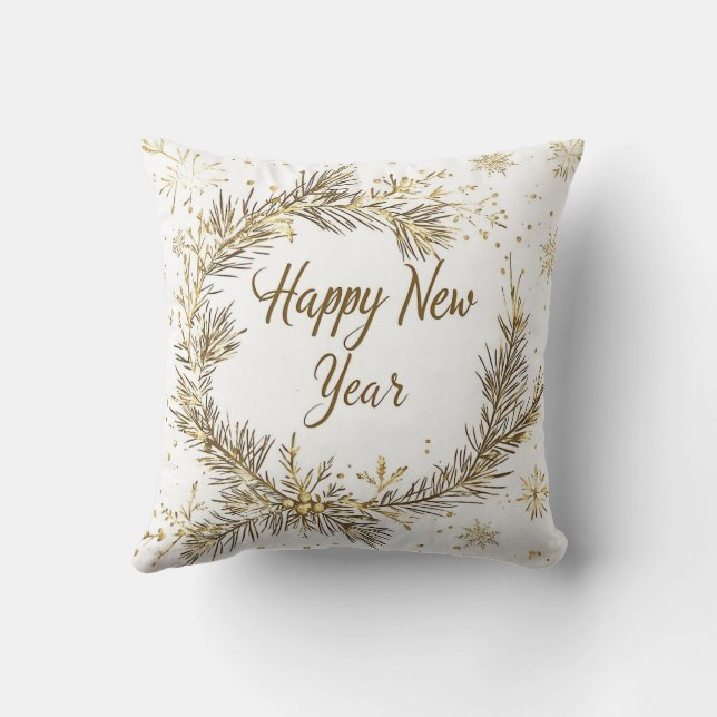 Reversible Christmas & New Year Pillow Kussen (Achterkant)